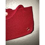 The Sak  mini bag red crochet minimalist Christmas pop of color Photo 4