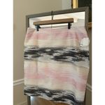 Kasper Ombre Pencil Skirt Womens 18 Pink Black Jacquard Photo 3