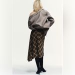 ZARA  asymmetric plaid midi - XS Photo 2