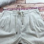 Derek Lam  10 Crosby ivory pinstripe pants high rise waist tie‎ Photo 6