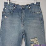 Free People NEW New Dawn Flare jeans in Victoria Blue button fly, 32 Photo 4