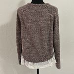 Tart  confetti knit sweater w/ lace layering Photo 2