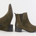 REBELS Green Suede Leather Chelsea Ankle Boots EU 37 / US 6.5 $168 Photo 0