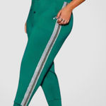 Torrid NWT  LoveSick Classic Fit High Rise Lurex Stripe Joggers Green Size 3X Photo 0