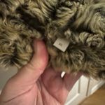 Fjallraven Fjall Bison Vest Reversible Faux Fur Fleece Toggle Tan Black XL Photo 4