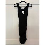 Project Social T  Los Angeles Ribbed Black Tank Dress - Ruched - Medium Photo 3