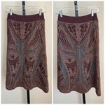 Anthropologie Crochet Lumi Midi Sweater Skirt by Cecilia Prado Size Small Red Photo 1