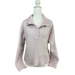 Sonoma Women's Goods For Life Sweater Size Medium Pink Quarter Snap Pullover NWT Photo 1