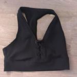 Aerie  offline black ribbed sports bra size large Photo 0