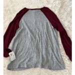 Moa Moa Woman 1X Christmas Reindeer Sequin Red Nose Raglan Long Sleeve Top NWT Photo 5