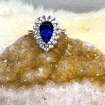 "Stunning Stauer .925 Sterling Silver CZ Sapphire Ring Photo 0