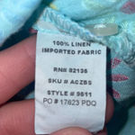 Fresh Produce  Women’s Flower Print Linen Blouse Size Small Photo 4