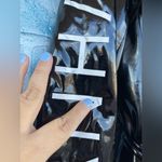 VIVIENNE HU VHNY VINYL TRENCH COAT IN BLACK SIZE 8 Photo 4