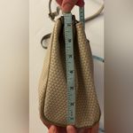 Liz Claiborne Vintage Iconic Signature Geometric Logo Purse 2 tone beige. Photo 9