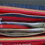 Karen Millen Red  Saffiano Leather Crossbody Photo 5