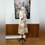 Spectacular Vintage 1930s/40s Embroidered Silk Kimono! Red Size L Photo 4