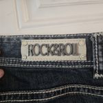 Rock & Roll Cowgirl Jeans Women 29 (Approx. 32x32) Bling Low Rise Bootcut Flare Blue Size undefined Photo 10