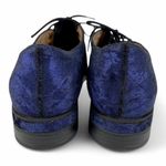 Naturalizer  Liam Blue Crushed Velvet Slip On Oxford Womens Shoes 7.5W Photo 5