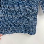 Manoush Blue White Black Crochet Knit Short Sleeve Sweater Size Small Photo 4