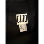 CLIO Skirt Womens 6 Small Black Embroidered A Line Pencil Vintage Cottagecore Photo 3