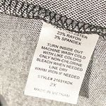 Olivia Blu  Open Cardigan Womens 2X Plus Size Black Window Pane Print Open Front Photo 3