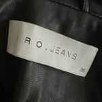 IRO  MEMPHIS women’s  small Black Lamb Leather Biker Jacket $1800 Photo 12