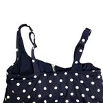 Lands' End  Navy Polka Dot Tankini Size: 8D Photo 4