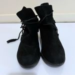 Sorel Farah Black Suede Leather Ankle Boots Tie Tassel Booties Women’s SZ 7 Photo 3