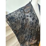 Manhattan Scarf Co Black Fringe Crushed Burnout Velvet Floral Kimono Scarf Photo 4