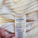 4th and Reckless Womens Small Cream Textured Midi Dress Cutout Short Sleeve Photo 14