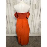 Off the shoulders maxi dress pumpkin orange size XL Photo 3