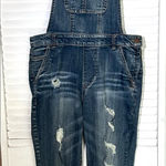 Dollhouse  Juniors Size 9 denim blue jean overalls distressed Photo 0