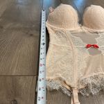 Victoria's Secret Victoria’s Secret Peach Lace Push Up Garter Corset Slip Size 34C Photo 11