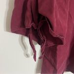 Miami Women’s‎  Off Shoulder Tie Sleeve Crop Top Burgundy Size XS Photo 2