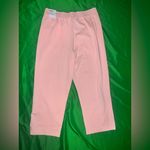 Nike NWT Light Pink Loose Fit Mid Rise Cropped Sweat Pants size Medium Photo 2