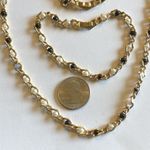 Gold Tone & White Black Ball Necklace & Bracelet Set Photo 7