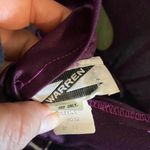 Vintage 70s 80s Bullocks long sleeve midi Purple Dress with Lime Accents Size 12 Photo 2