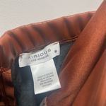 Kirious  Faux Leather Mini Dress Brown Strapless Style Babydoll Y2K Size Medium Photo 2