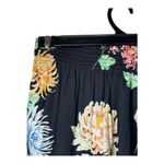 ZARA  Shorts Women Medium Black Floral Print‎ Pull On Whimsigoth Boho Cottagecore Photo 6