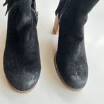 Dolce Vita Suede Double Zip Stacked Heel Ankle‎ Booties Black Size 8.5 Photo 1