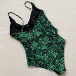 ONIA  rainforest black green pattern one piece swimsuit medium NWOT Photo 4