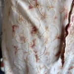 Bohemian embroidered tie dyed wrap mini shirt Yellow Size undefined Photo 6