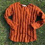 HYFVE Thick Ribbed Orange Sweater Photo 0