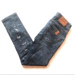 Nicole Benisti Distressed Jean Gray Size 28 Paint Splat NWOT Distressed Denim Photo 13