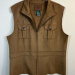 Lauren Ralph Lauren Dry Goods Supply Co. Women’s Brown Faux‎ Suede Vest XL Photo 0