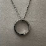 MantraBand Gently Used  stainless Steel Grateful Ring Necklace Size 8 Photo 1