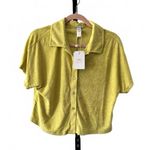 ANDIE Resortwear Cropped Button Up Shirt Photo 0