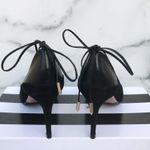 Aquazzura Fellini women’s leather-trimmed black suede pointed-toe pumps IT 37 Photo 5