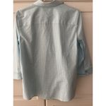 Foxcroft  fitted 100% cotton ‎ size 10 No wrinkle. 3/4 sleeve turquoise. Photo 5