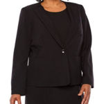 Evan Picone  Black 1 Button Suit Jacket Sz 8 Photo 0